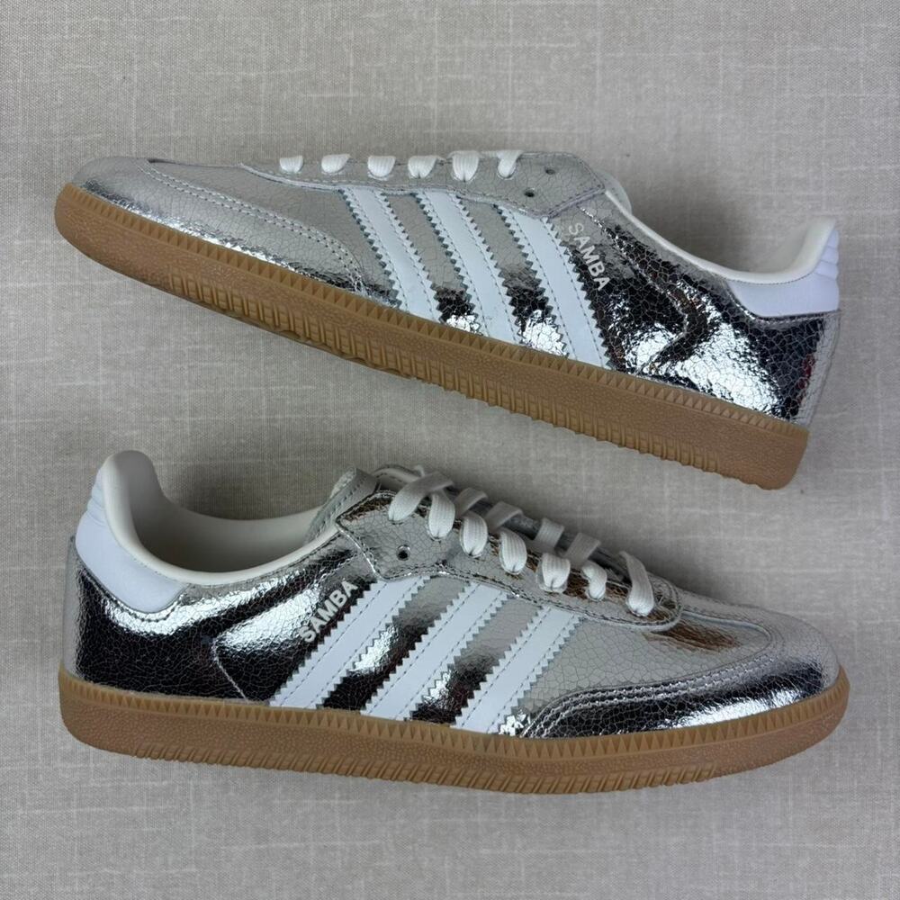 🛸 adidas Samba OG "Silver Metallic" 8W - Picture 2 of 6